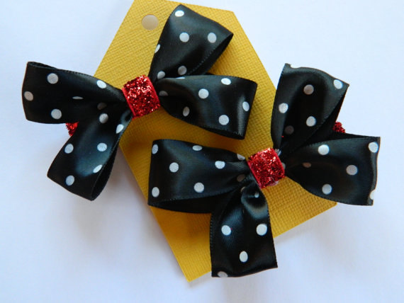 Minnie Mouse Hair Bows - Set Of 2